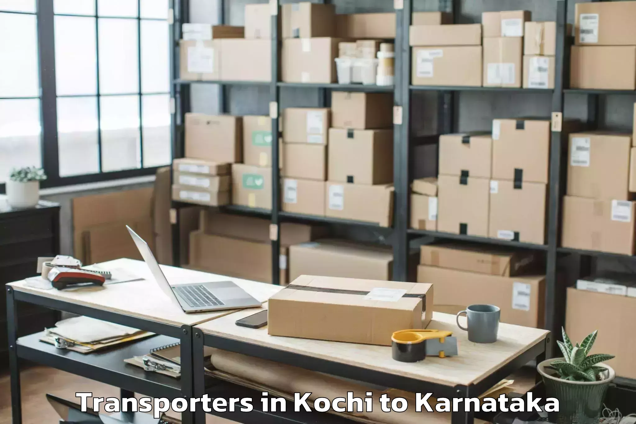 Book Kochi to Manvi Transporters Online